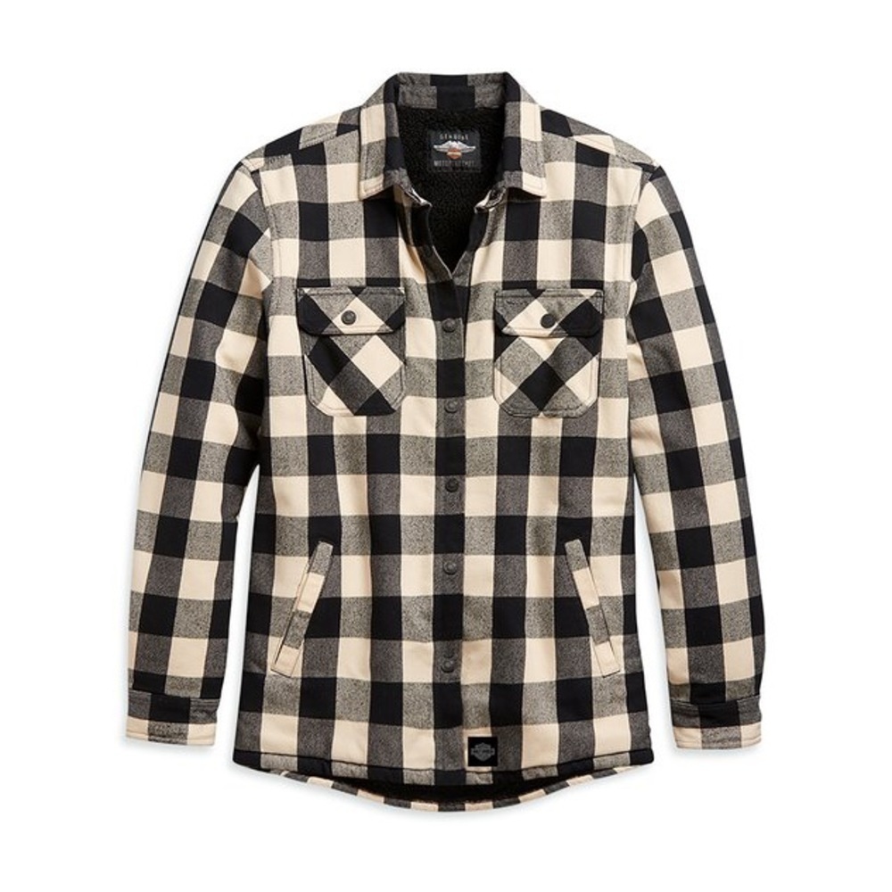 Gently Used - Like New Harley Davidson Plaid Jacket, shacket -Women’s Size Small